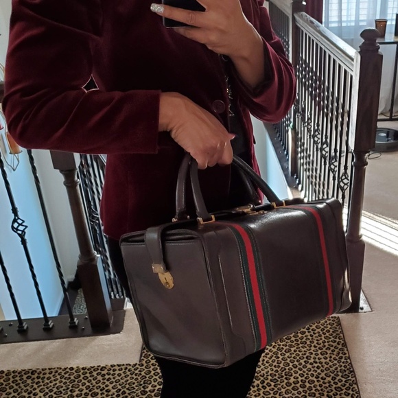Fair Condition Vintage Gucci Train Case Vanity - Picture 1 of 8